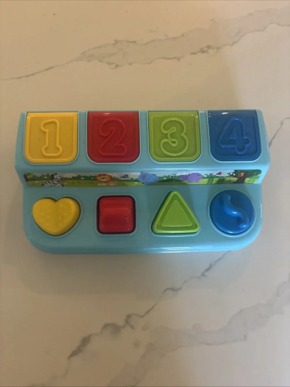 Playgo Toy Pop Up Number Animals Learning Game Toddlers Baby Colors Screen Free